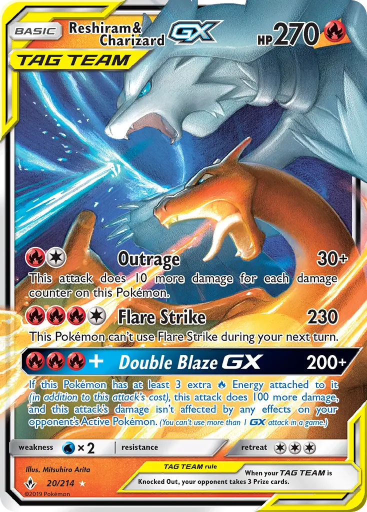 Reshiram & Glurak GX