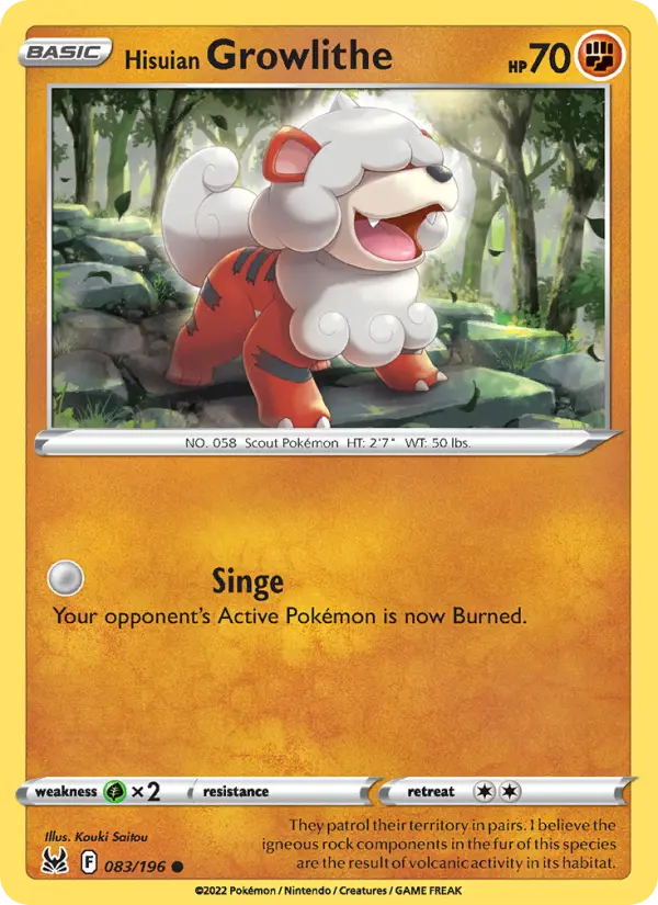 Growlithe de Hisui